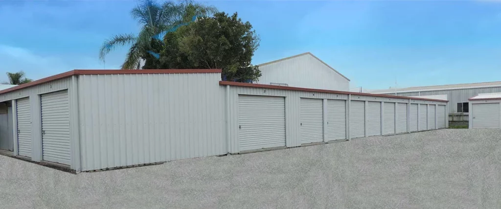 Drive up entry to storage units